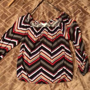 Candies multi color 3/4 crop top